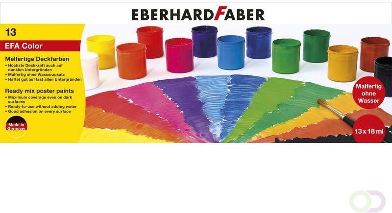 Eberhard Faber Verfset 13 potjes kant en klaar