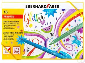 Eberhard Faber Viltstiften glitter assorti doos Ã¡ 16 kleuren