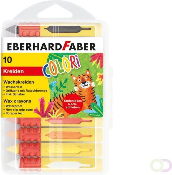 Eberhard Faber waskrijt rond met gripzone 10 stuks assorti
