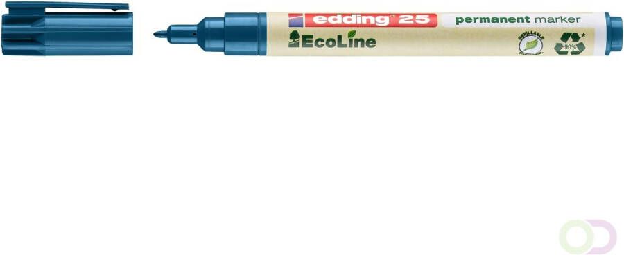 Edding Ecoline Viltstift edding 25 Ecoline rond 1mm blauw