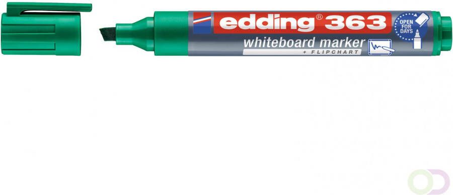 Edding Viltstift 363 whiteboard schuin 1-5mm groen
