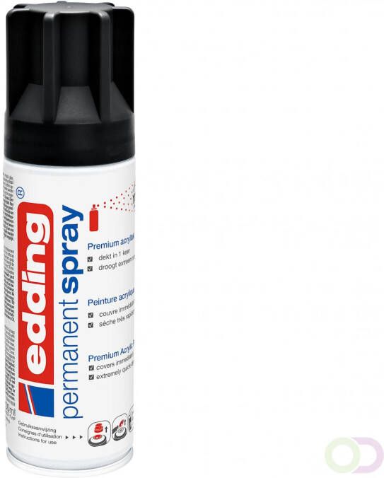Edding Â 5200 permanent spray premium acrylverf diepzwart mat RAL 9005