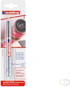 Edding Viltstift 780 lakmarker rond zilver 0.8mm blister