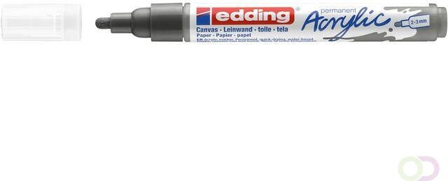 Edding Acrylmarker e-5100 medium antraciet