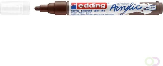 Edding Acrylmarker e-5100 medium chocoladebruin