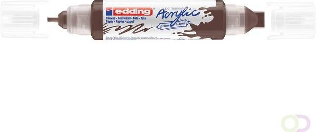 Edding Acrylmarker e-5400 3D double liner chocoladebruin