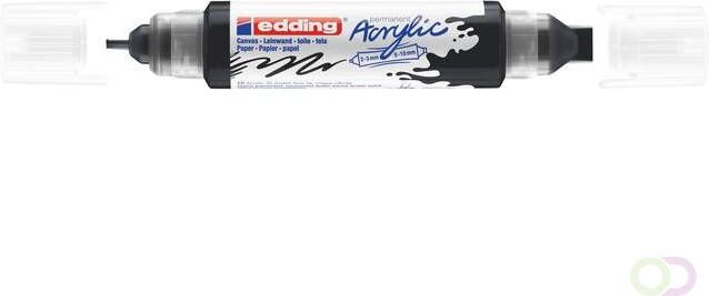 Edding Acrylmarker e-5400 3D double liner zwart