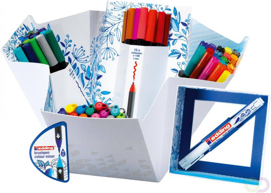 Edding Colour Happy box assortiment met 70 stuks in geassorteerde kleuren