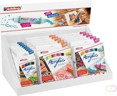 Edding e- Acrylic display met sets assorti