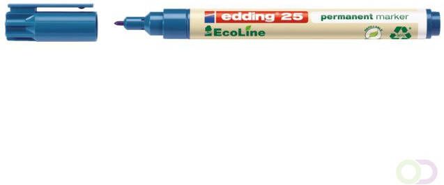 Edding Ecoline Viltstift edding 25 Ecoline rond 1mm blauw