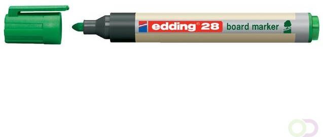 edding Ecoline Viltstift edding 28 whiteboard Eco rond groen 1.5-3mm