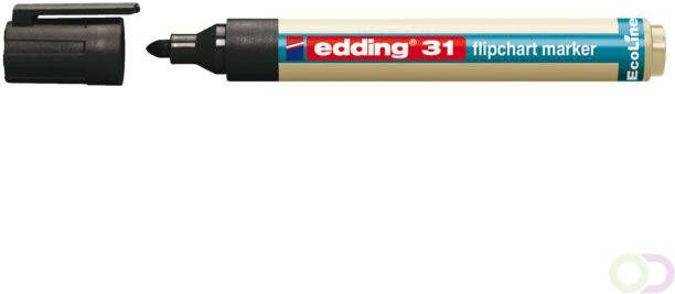 edding Ecoline Viltstift edding 31 Eco voor flipover rond 1.5-3mm zwart