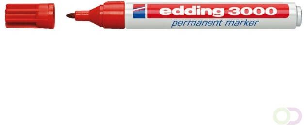 Edding Viltstift 3000 rond rood 1.5-3mm