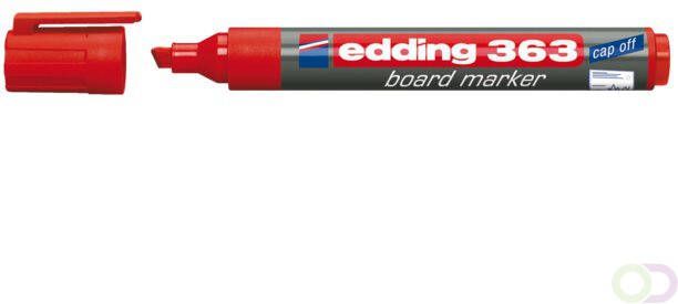 Edding Viltstift 363 whiteboard beitel rood 1-5mm