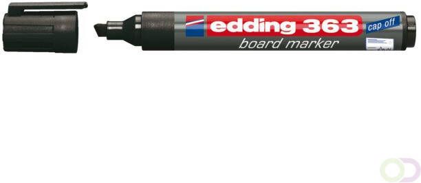 Edding Viltstift 363 whiteboard beitel zwart 1-5mm