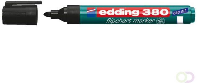 Edding Viltstift 380 flipover rond zwart 1.5-3mm