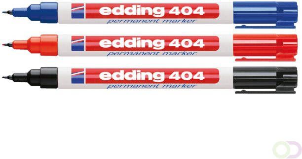 Edding Viltstift 404 rond zwart 0.75mm