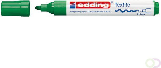 Edding Viltstift 4500 textiel rond groen 2-3mm