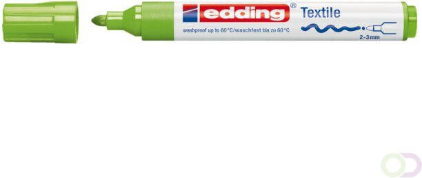 Edding Viltstift 4500 textiel rond lichtgroen 2-3mm