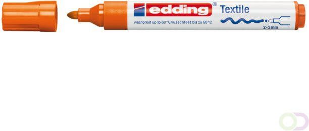 Edding Viltstift 4500 textiel rond oranje 2-3mm