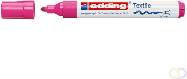 Edding Viltstift 4500 textiel rond roze 2-3mm