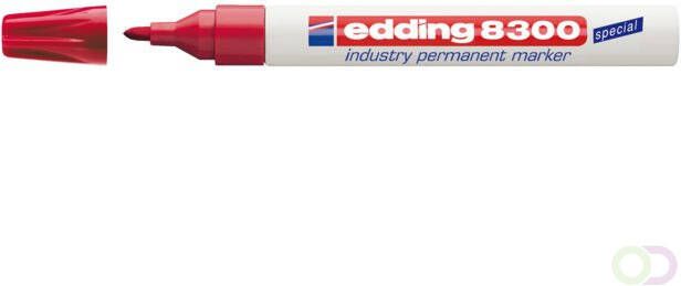 Edding Viltstift 8300 industrie rond rood 1.5-3mm