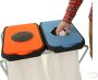 Vepa Bins Afvalzakhouder Ekothinks 2 x 130 l oranje en blauw - Thumbnail 2