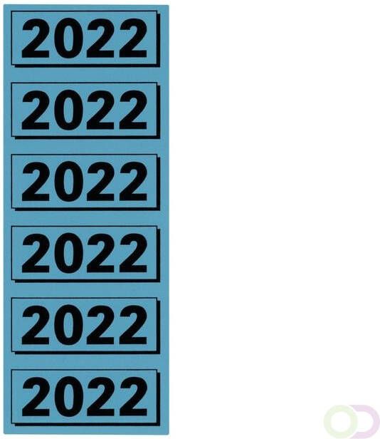 Elba Rugetiket 2022 57x25mm blauw