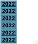 Elba Rugetiket 2022 57x25mm blauw - Thumbnail 1