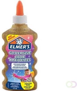 Elmer's glitterlijm flacon van 177 ml goud