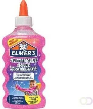 Elmer's glitterlijm flacon van 177 ml roze