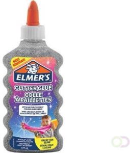 Elmer's glitterlijm flacon van 177 ml zilver