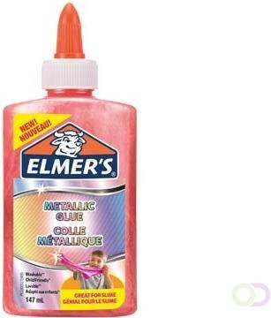 Elmer's metallic lijm flacon van 147ml roze