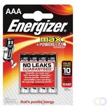Energizer batterijen Max AAA blister van 4 stuks