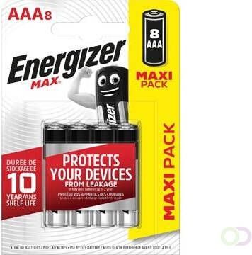 Energizer batterijen Max AAA blister van 8 stuks