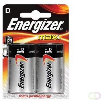Energizer batterijen Max D blister van 2 stuks