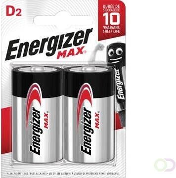 Energizer batterijen Max D blister van 2 stuks