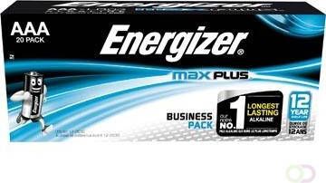 Energizer batterijen Max Plus AAA pak van 20 stuks