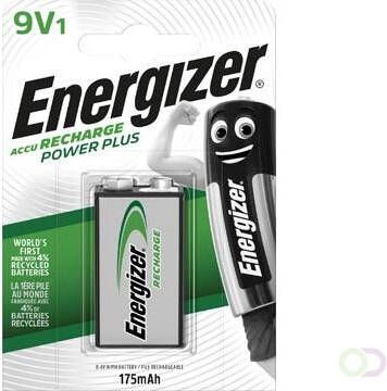 Energizer herlaadbare batterij Power Plus 9V op blister