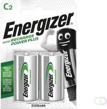 Energizer herlaadbare batterijen Power Plus C blister van 2 stuks