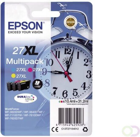 Epson Alarm clock Multipack 3-colour 27XL DURABrite Ultra Ink (C13T27154012)