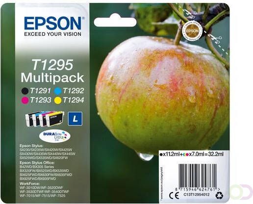 Epson Apple Multipack 4-kleur T1295 DURABrite Ultra Ink (C13T12954022)
