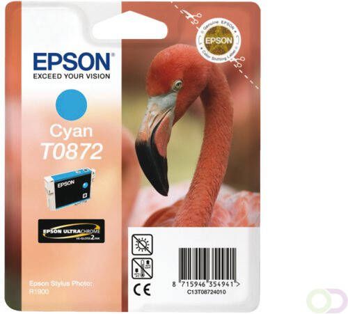 Epson Flamingo inktpatroon Cyan T0872 Ultra Gloss High-Gloss 2 (C13T08724010)