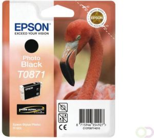 Epson Flamingo inktpatroon Photo Black T0871 Ultra Gloss High-Gloss 2 (C13T08714010)