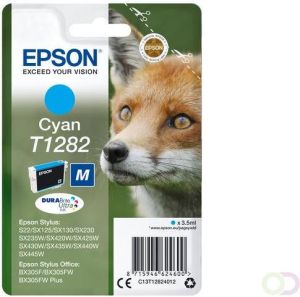 Epson Fox Singlepack Cyan T1282 DURABrite Ultra Ink (C13T12824022)