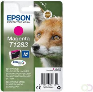 Epson Fox Singlepack Magenta T1283 DURABrite Ultra Ink (C13T12834022)