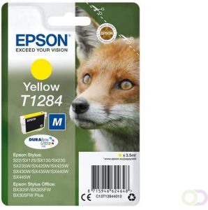 Epson Fox Singlepack Yellow T1284 DURABrite Ultra Ink (C13T12844022)