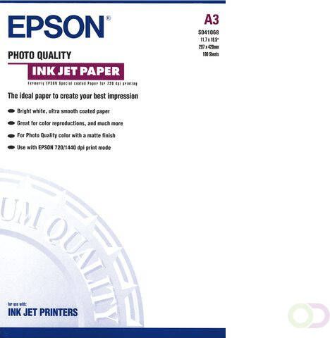 Epson Inkjetpapier S041068 A3 mat 105gr 100vel