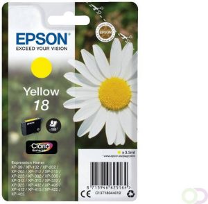 Epson Inktcartridge 18 T1804 geel