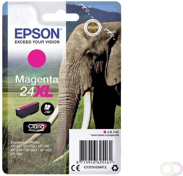 Epson Inktcartridge 24XL T2433 rood HC